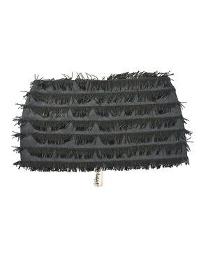 Mars the Label The Avena Beaded Mini Skirt in Black